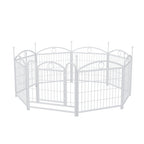 EliteTrainer™ | 8-Panel Secure Puppy Playpen - Foldable Metal Barrier for Home & Travel