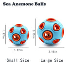 AuraPlay™ Echo-Bounce | Twin Set of Durable Jingle Balls – Safe Rubber Dental Chew for Sensory Play