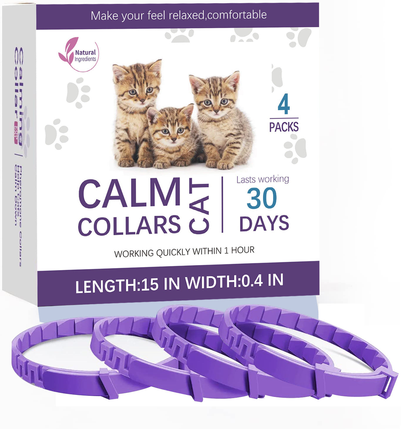 EliteSerene™ | Pheromone Soothing Collar - Advanced Comfort Guard for Cats & Dogs