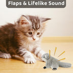 AuraPlay™ Kinetic Squirrel | Touch-Responsive USB Rechargeable Kicker – Plush Prey-Mimicking Toy for All Breeds