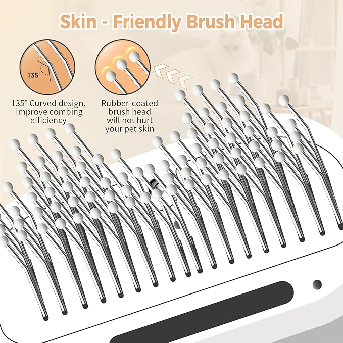AuraMist™ | 3-in-1 Professional Pet Steam Brush - Nano-Mist Grooming & Massage Tool