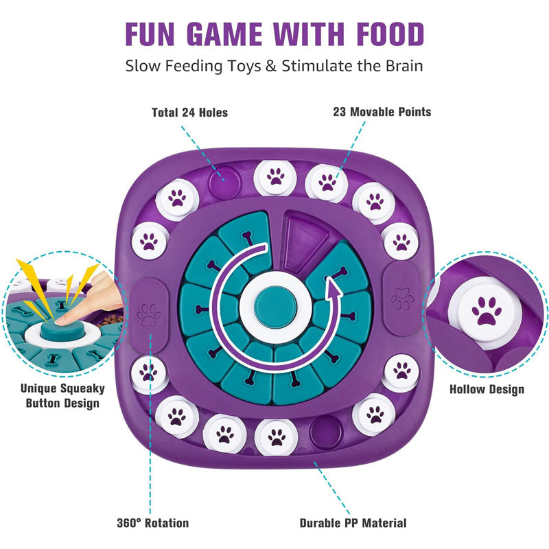 AuraPlay™ Mind-Mover | Interactive Treat Puzzle – Anti-Boredom Cognitive Training System for All Breeds