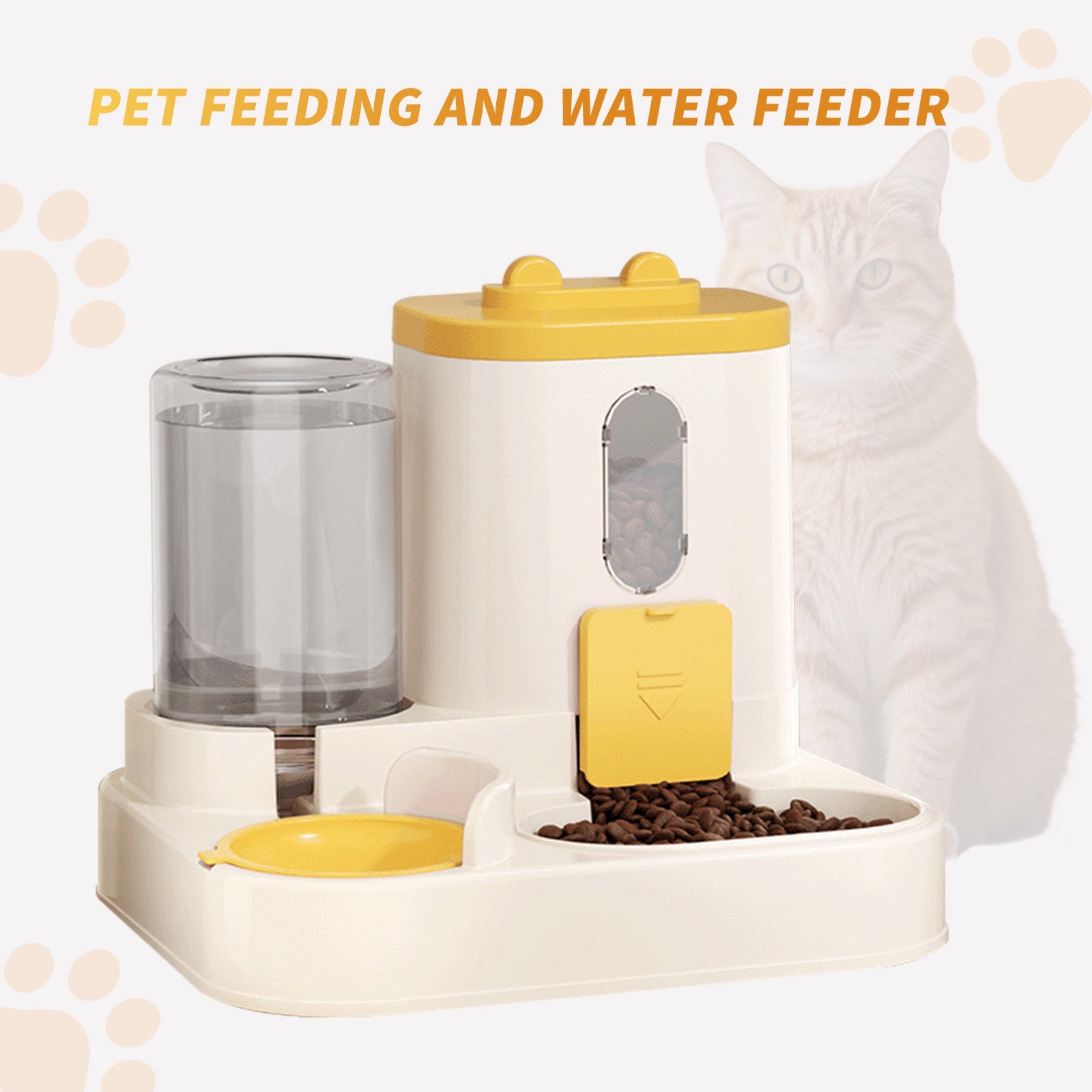 EliteFlow™ | Smart Duo Pet Feeder - Self-Replenishing Food Dispenser & Waterer