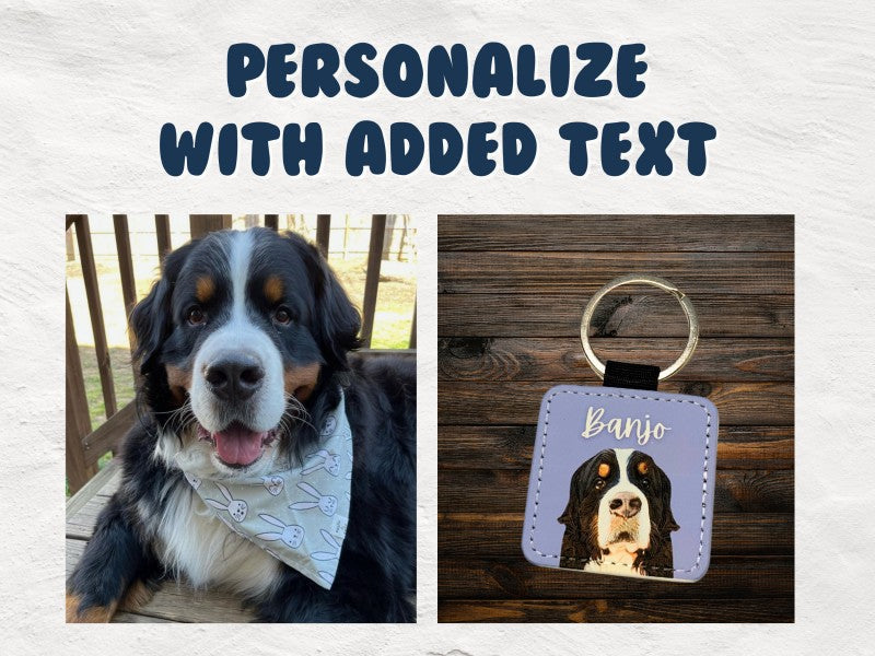 EliteMemory™ | Bespoke Pet Portrait Keychain - Your Best Friend, Always by Your Side