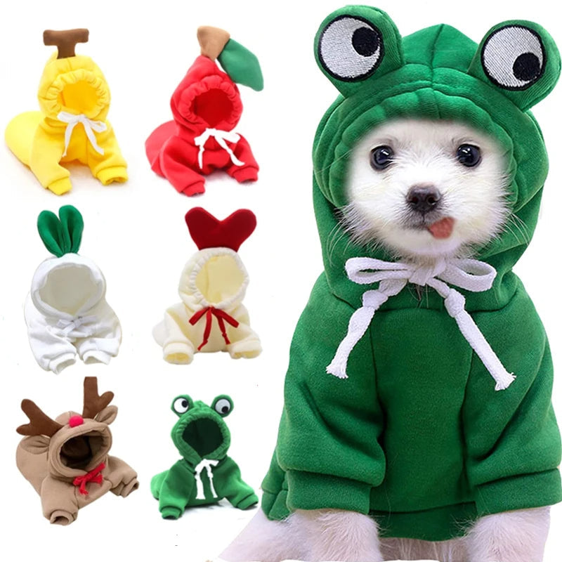 EliteSnug™ | Ultra-Soft Fruit Pet Hoodie - Premium Winter Fleece Outfit