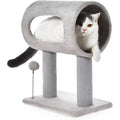 EliteNook™ | Compact Cat Tree with Cozy Sleep Tunnel - Plush Perch & Interactive Play Ball