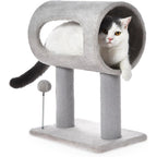 EliteNook™ | Compact Cat Tree with Cozy Sleep Tunnel - Plush Perch & Interactive Play Ball