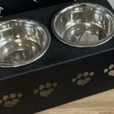 EliteFeast™ | Bespoke Wooden Pet Feeder - Personalized Minimalist Bowl Stand