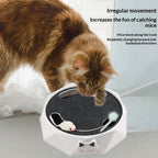AuraPlay™ Kinetic-Tail | Intelligent Electric Cat Toy – 360° Rotating Plush Mouse for Active Play & Exercise