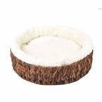 EliteSnug™ | Luxury Rattan Cat Hideaway - Insulated Winter Bed with Claw Care Base