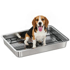 AuraPure™ Sanit-Tray | Professional Grade Stainless Steel Indoor Potty – Rust-Proof & Easy-Clean System for Small & Medium Dogs
