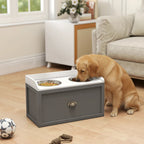 AuraPure™ Master-Feeder | Professional Elevated Station with Hidden Storage – Dual Large-Capacity Bowls for Maximum Comfort & Order