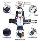 EliteFloat™ | Reflective Pet Safety Vest - Heavy Duty Buoyancy Life Jacket for Dogs