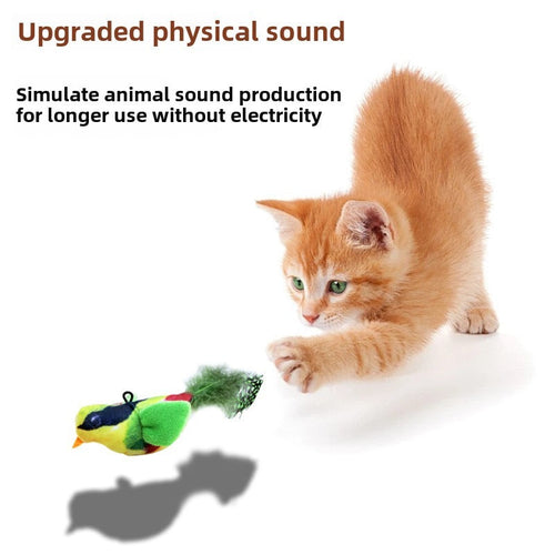 AuraPlay™ Serenity Bird | Motion-Activated Vocalizing Plush – Stress-Relieving & Durable Toy for Pets of All Ages