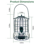 EliteSteel™ Songbird Feeder | Industrial-Grade Metal Hanging Feeder with 4 Precision Ports