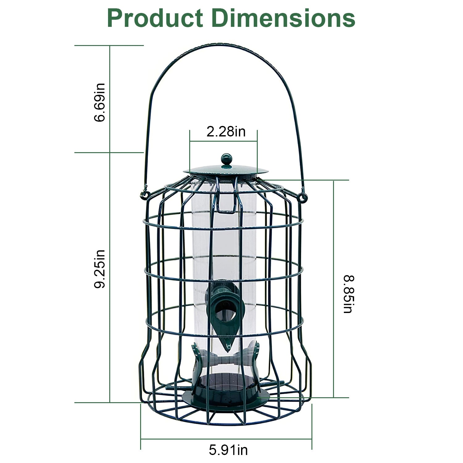EliteSteel™ Songbird Feeder | Industrial-Grade Metal Hanging Feeder with 4 Precision Ports