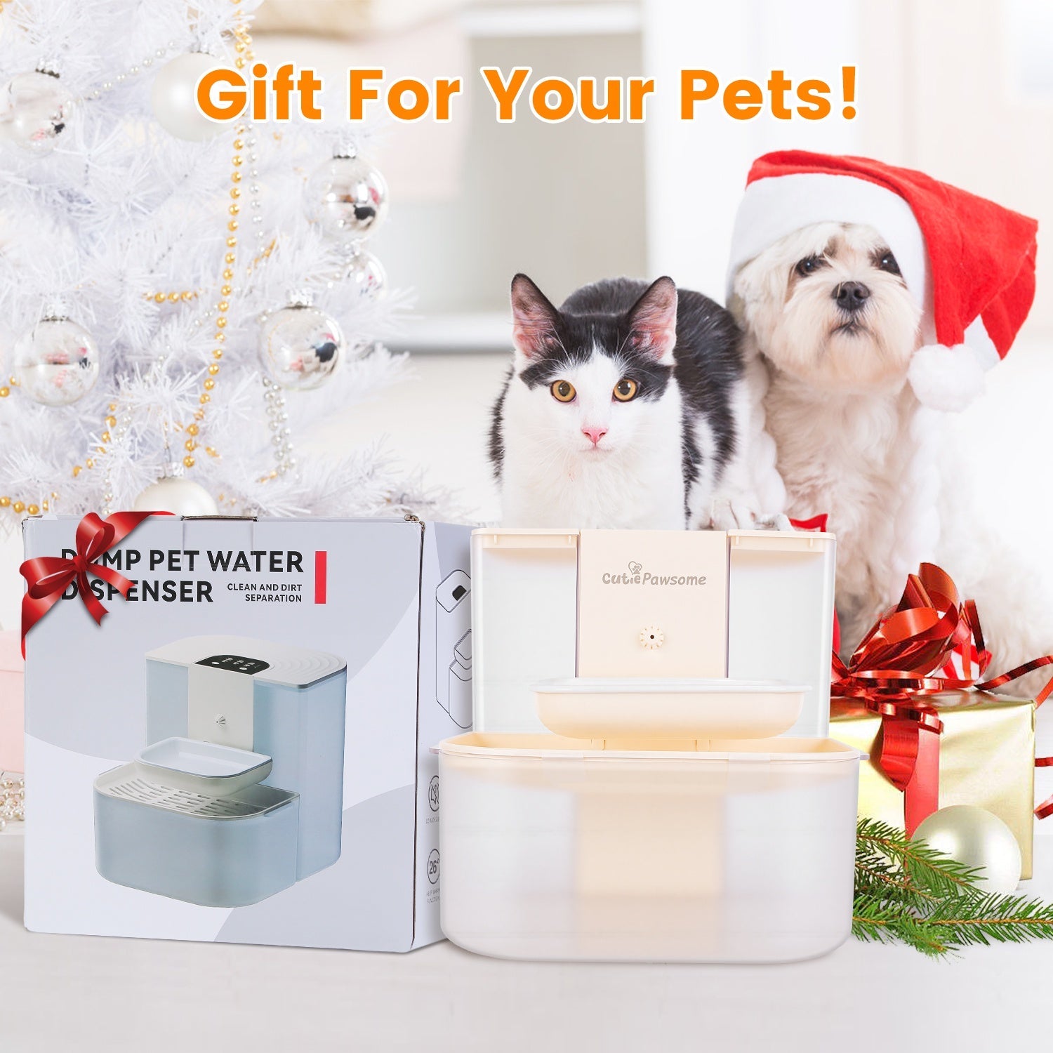 AuraPure™ Smart-Sip XL | Rechargeable Wireless Pet Fountain – 4.5L High-Capacity Water Station with App/Remote Sync & 3 Flow Modes