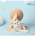 ApexCatch™ | Vertical Solid Wood Cat Scratching Orb - Aura Pet Elite