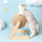 ApexCatch™ | Vertical Solid Wood Cat Scratching Orb - Aura Pet Elite