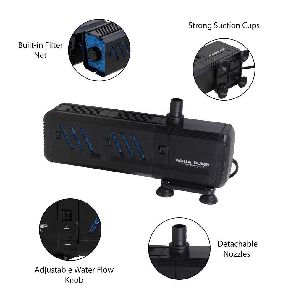 TitanFlow™ | The All-in-One Professional Aquarium Internal Filter - Crystal Clear Water Tech