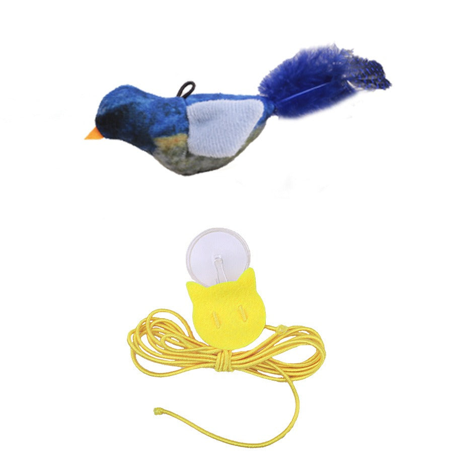 AuraPlay™ Serenity Bird | Motion-Activated Vocalizing Plush – Stress-Relieving & Durable Toy for Pets of All Ages