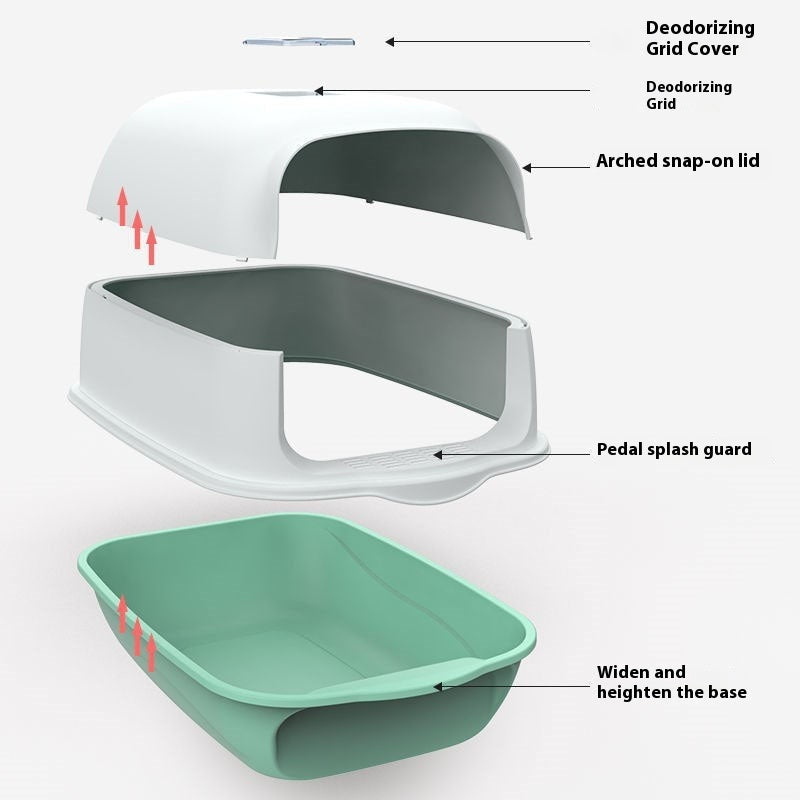 PureAir™ | Elite Shielded Litter Box with Odor Control