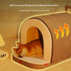AuraEstate™ Thermo-Tent | Fully Enclosed Insulated Dog House – High-Density Heat-Lock Den for Harsh Winters