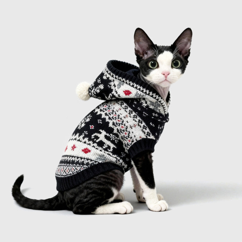 EliteRex™ | Holiday Festive Knitwear - Specialized Warmth for Devon, Siamese & Abyssinian Cats