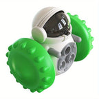 AuraPlay™ Kinetic-Bot | Smart Treat-Dispensing Robot – Anti-Boredom Puzzle Toy for Dogs & Cats