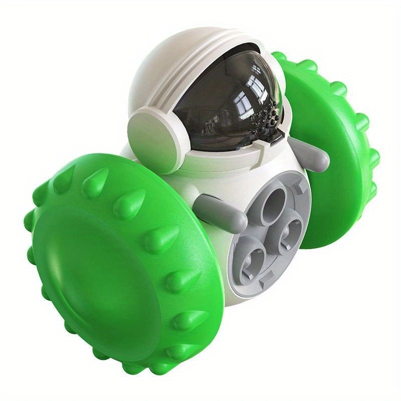 AuraPlay™ Kinetic-Bot | Smart Treat-Dispensing Robot – Anti-Boredom Puzzle Toy for Dogs & Cats