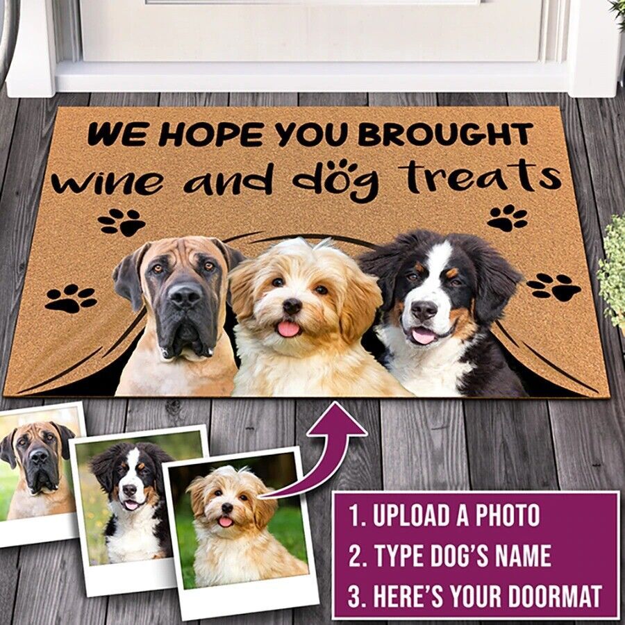 EliteGreet™ | Bespoke Pet Welcome Mat - Custom Photo & Name Anti-Slip Entry Rug