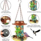 EliteLume™ | 2-in-1 Wild Bird Feeder & Garden Lantern - Solar-Charged Cardinal Feeder with S-Hook