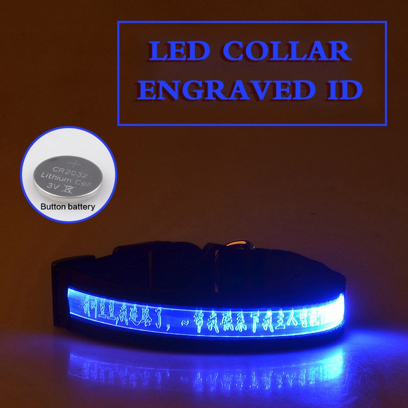 EliteLume™ | Night-Safety Radium Dog Collar - Custom Carved ID & High-Visibility