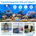 EliteVacuum™ | Adjustable Electric Fish Tank Cleaner - Cordless Maintenance System