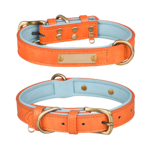 EliteArtisan™ | Genuine Leather Pet Walking Set - Soft-Padded & Durable Retro Design