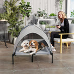 EliteExplorer™ | Raised Pet Cot & Sun-Shield - All-Terrain Travel Bed