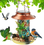 EliteLume™ | 2-in-1 Wild Bird Feeder & Garden Lantern - Solar-Charged Cardinal Feeder with S-Hook