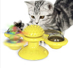 AuraPlay™ Multi-Zenith | All-in-One Interactive Play Station – Motion-Activated Tumbler & Engaging Windmill Set for Active Cats