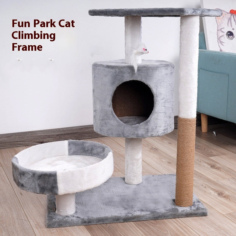 CloudPeak™ | Deluxe Cat Tree with Integrated Scratching Lounge