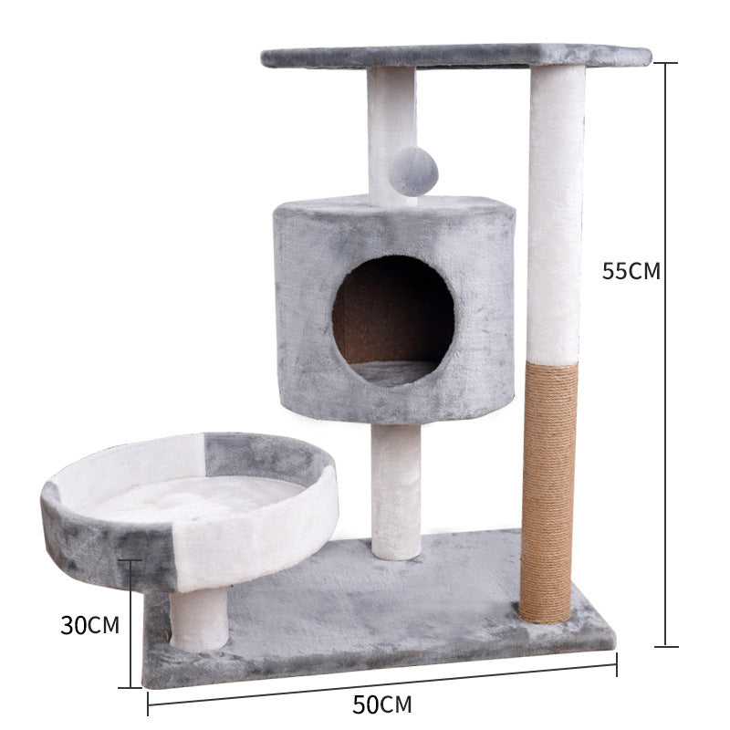 CloudPeak™ | Deluxe Cat Tree with Integrated Scratching Lounge