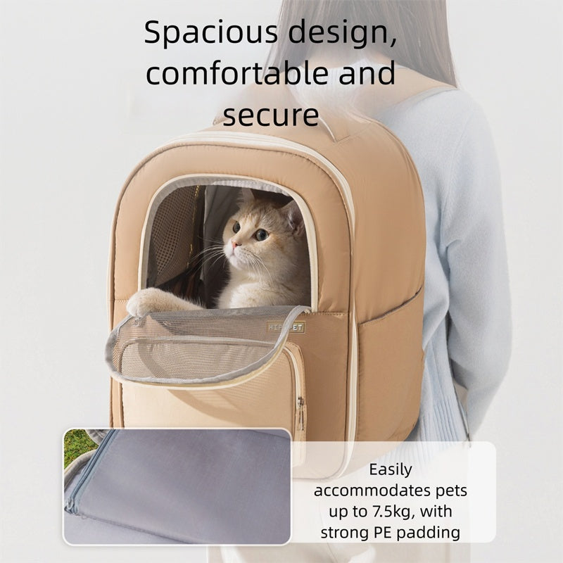 EliteExplorer™ | Panoramic View Pet Carrier - Lightweight Ergonomic Backpack for Cats & Dogs