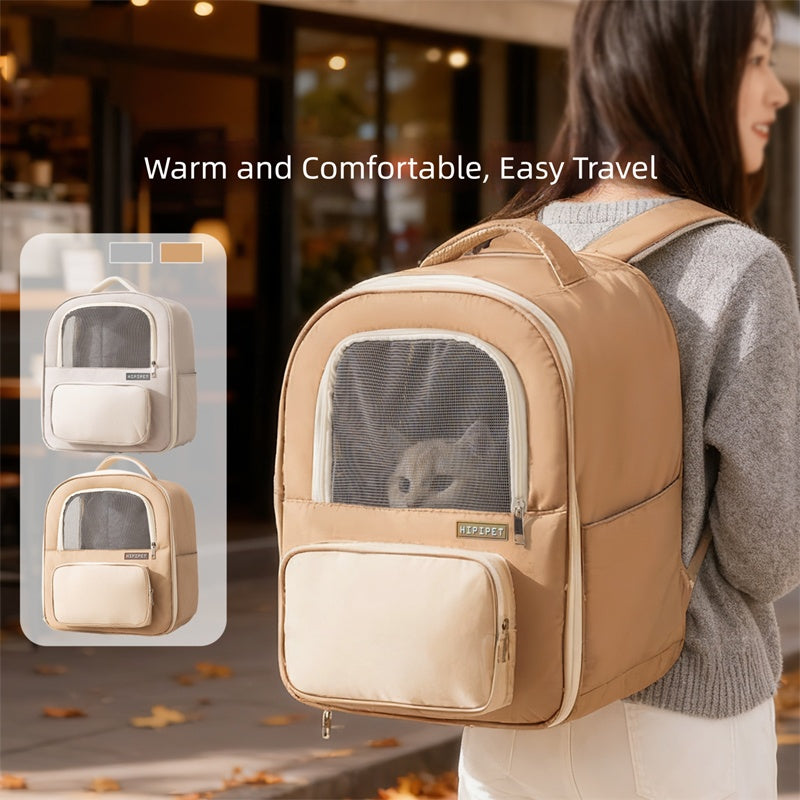 EliteExplorer™ | Panoramic View Pet Carrier - Lightweight Ergonomic Backpack for Cats & Dogs