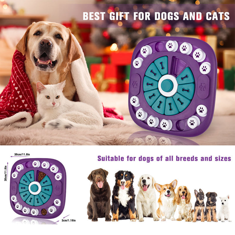 AuraPlay™ Mind-Mover | Interactive Treat Puzzle – Anti-Boredom Cognitive Training System for All Breeds