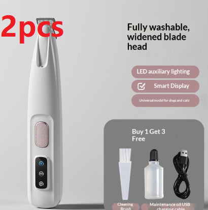 AuraPure™ Whisper-Shave | Narrow-Head Pet Detail Trimmer – Low-Noise Electric Groomer for Sensitive Areas