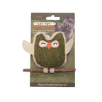 AuraPlay™ Serene-Chew | Organic Mint & Feather Teething Wand – Stress-Relief Dental Toy for Solo Play