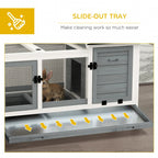 EasyGlide™ | 2-Story Small Animal Hutch with Pull-Out Tray