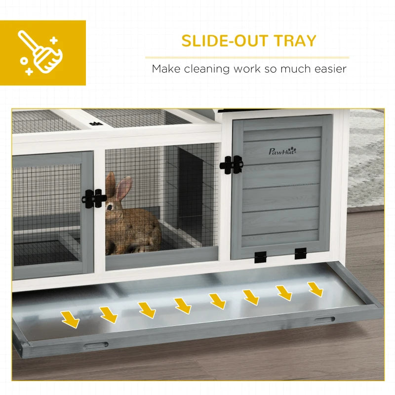 EasyGlide™ | 2-Story Small Animal Hutch with Pull-Out Tray