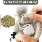 AuraPlay™ Kinetic Squirrel | Touch-Responsive USB Rechargeable Kicker – Plush Prey-Mimicking Toy for All Breeds