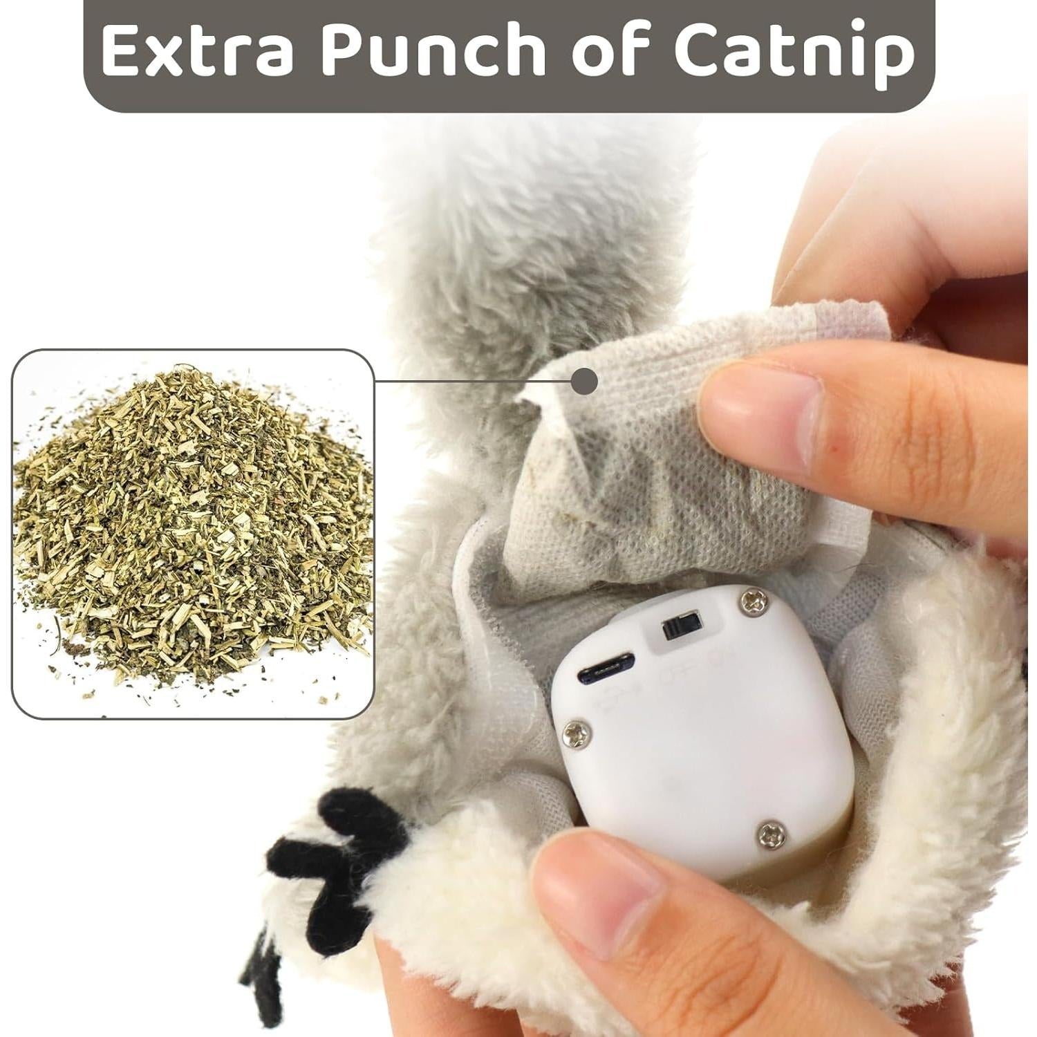 AuraPlay™ Kinetic Squirrel | Touch-Responsive USB Rechargeable Kicker – Plush Prey-Mimicking Toy for All Breeds