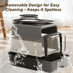 AuraPure™ Vault | Splash-Proof Enclosed Cat Litter Box – One-Way Exit Anti-Tracking System & Deodorant-Ready Station